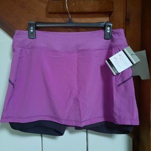 Alex & Abby Women's Purple Stretch Golf/Tennis Skort NWT Sz L